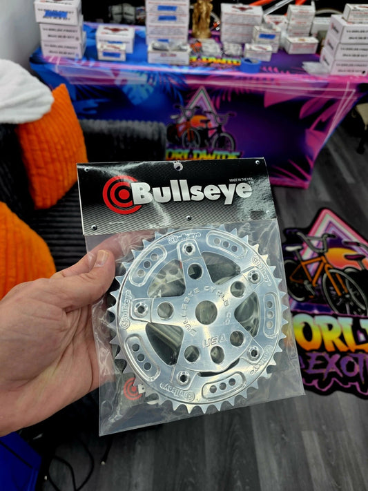 BULLSEYE 🎯 Hyper/Show Polished Spider Sprocket 5 Bolt Bmx Gt Se Bikes Haro Cw