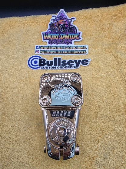 BULLSEYE 🎯 GOLD Plated STEM Done By The BEST. BMX GT HUTCH HARO SE BIKES
