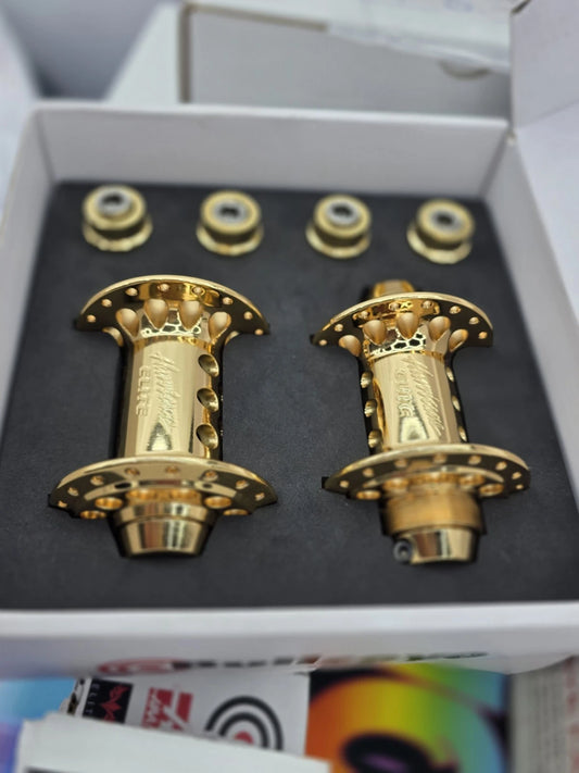 BULLSEYE 🎯 Brand New GOLD PLATED Hurricane Hubs BMX Se Bikes Hutch GT Haro