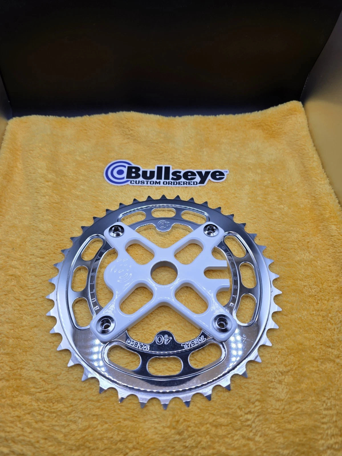 BULLSEYE 🎯 Custom Sprocket Brand NEW With Upgraded Bolts. Rare Bmx Se Bike Haro