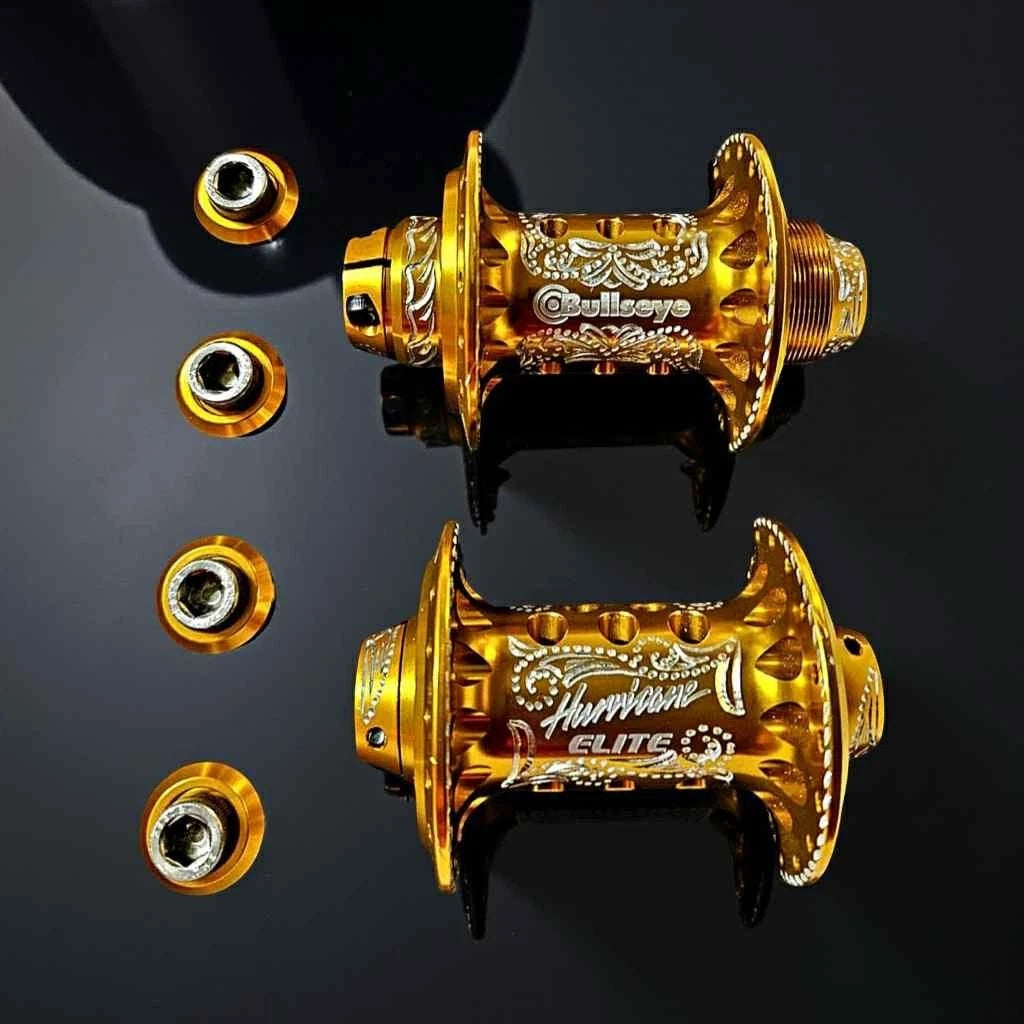 BULLSEYE 🎯/ WORLDWIDE COLLAB Hurricane Hubs Top Of The Line RARE‼️GT HUTCH BMX