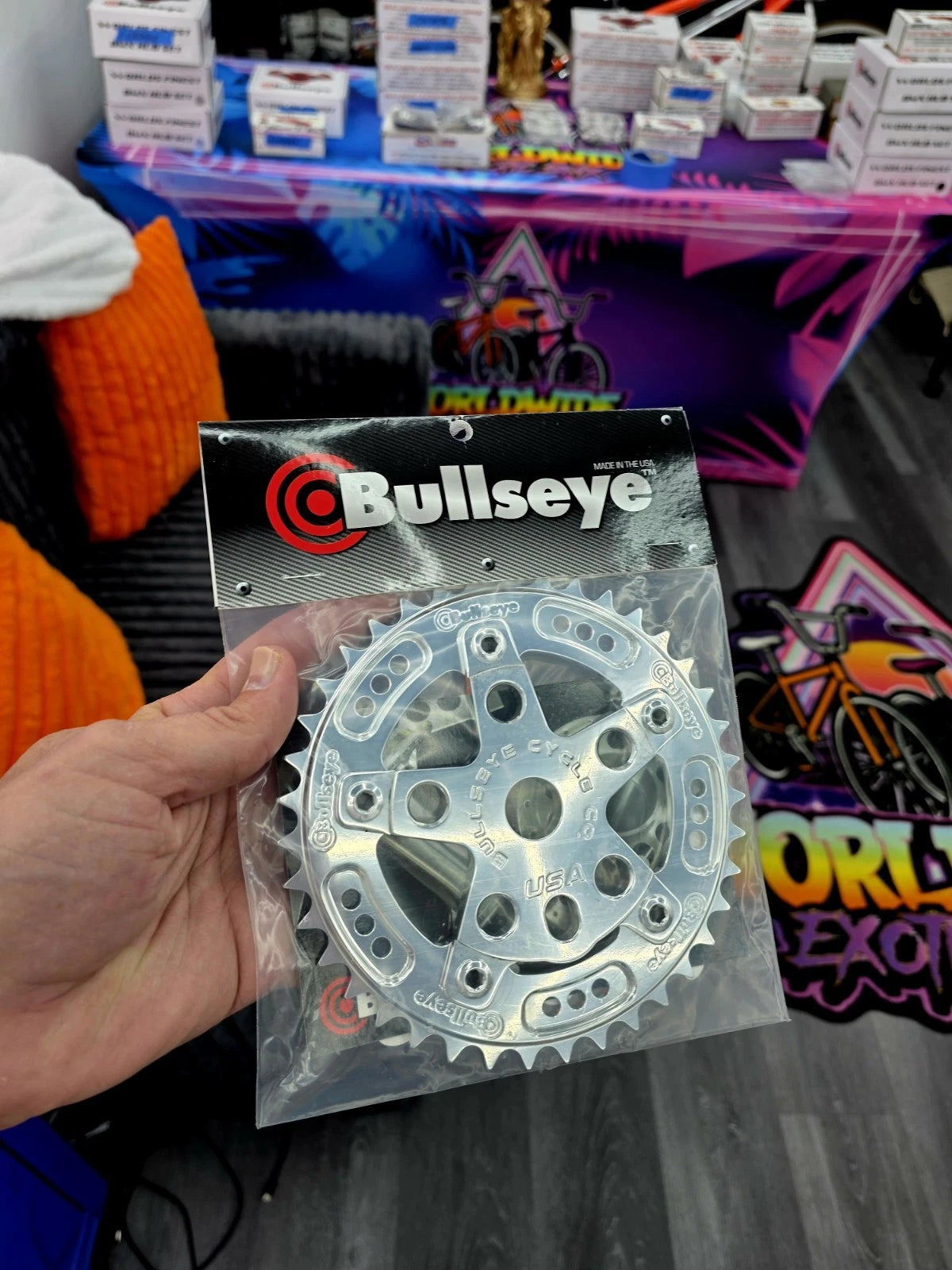BULLSEYE 🎯 Hyper/Show Polished Spider Sprocket 5 Bolt Bmx Gt Se Bikes Haro Cw