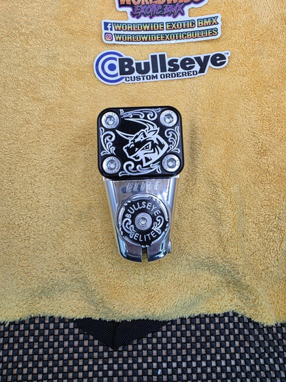 BULLSEYE 🎯 Fully CUSTOM Mad BULL STEM Show POLISHED &HAND ENGRAVED BMX GT HUTCH