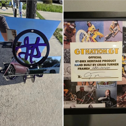 GT Performer ONEOFONE 29" BMX Custom 2 Piece Frame, Bars, Seatpost All GT CERT