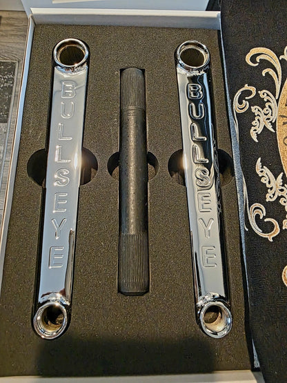 BULLSEYE🎯 Chrome Cranks,Sold OUT Everywhere‼️SE bikes Dyno BMX GT HARO CW HUTCH