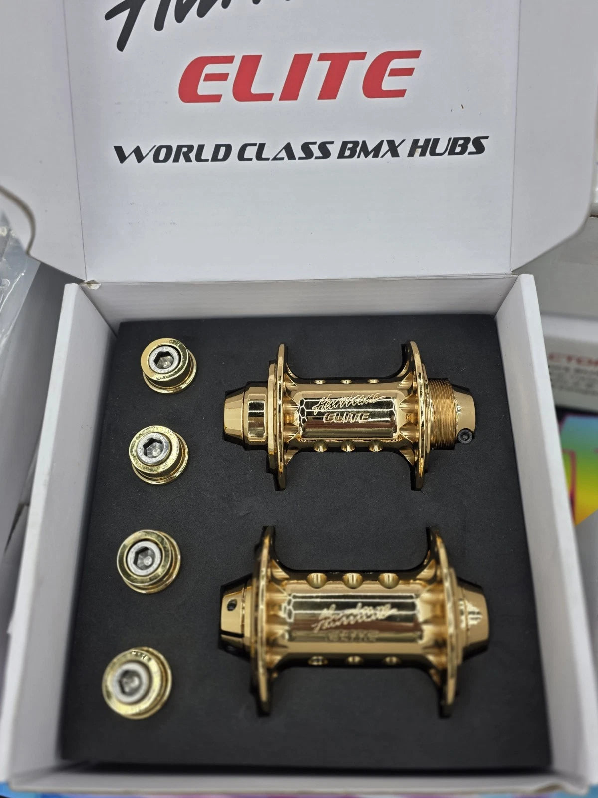 BULLSEYE 🎯 Brand New GOLD PLATED Hurricane Hubs BMX Se Bikes Hutch GT Haro