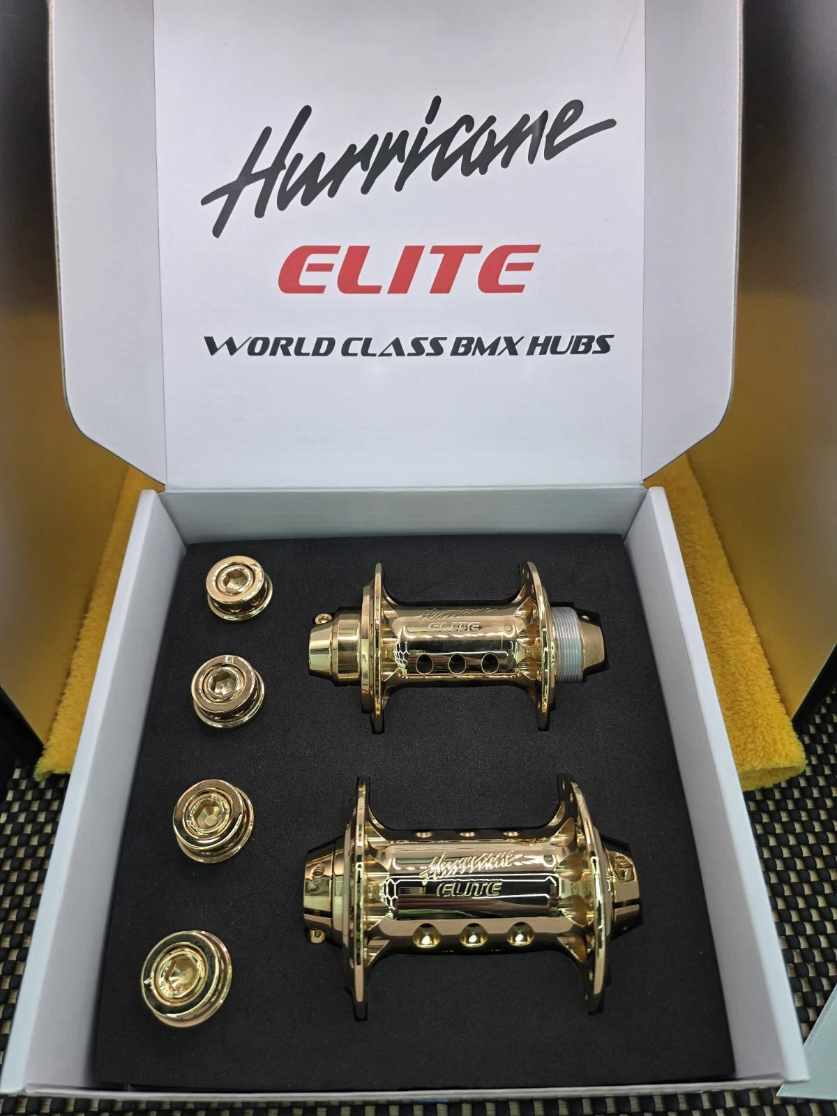 BULLSEYE 🎯 Brand New GOLD PLATED Hurricane Hubs BMX Se Bikes Hutch GT Haro