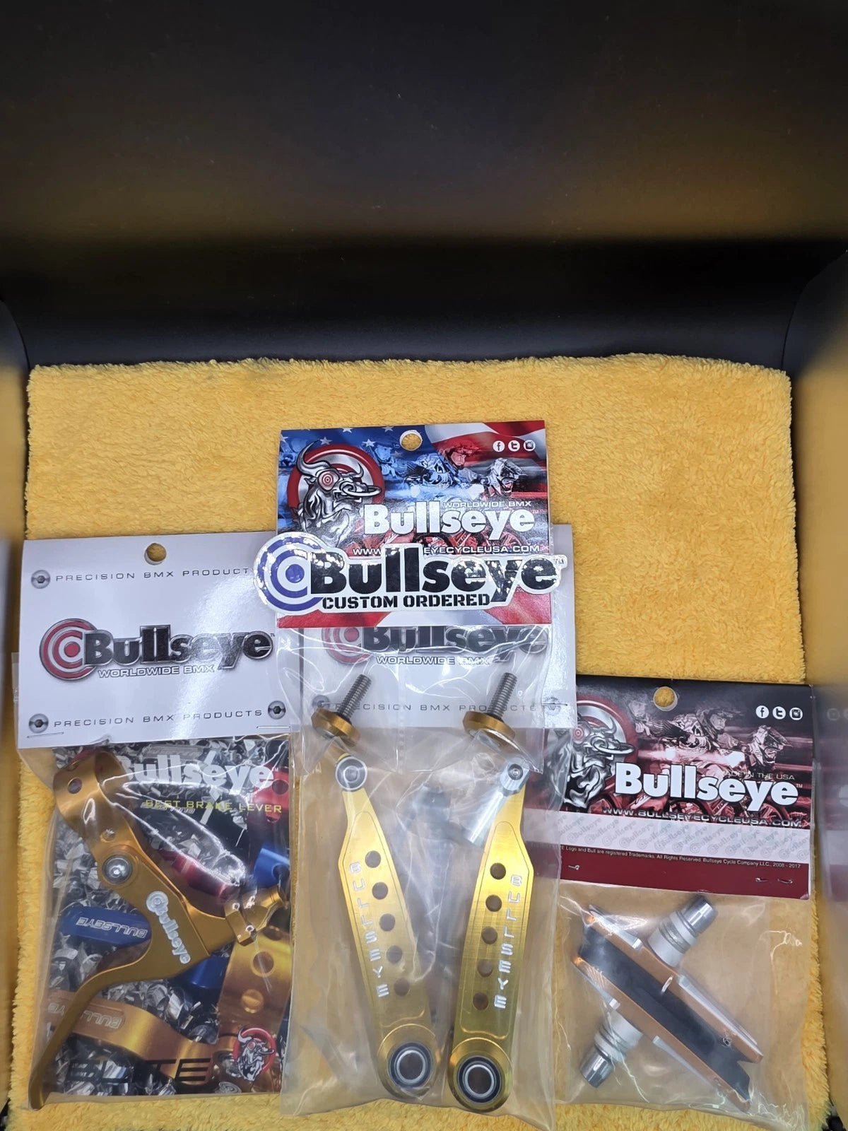 BULLSEYE 🎯 Brand NEW Complete Brake Set Handle, Pads, Brakes & Hop UP Kit BMX
