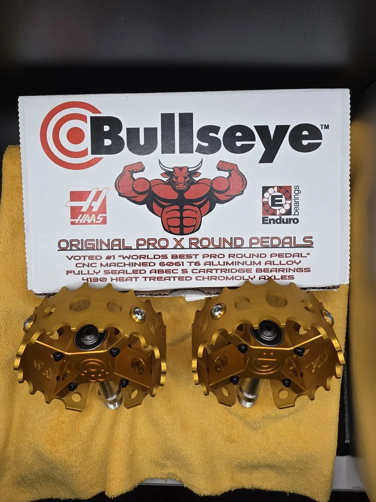BULLSEYE 🎯 Limited Edition Gold Pedals Bmx SE bikes Viscount Dyno Haro GT